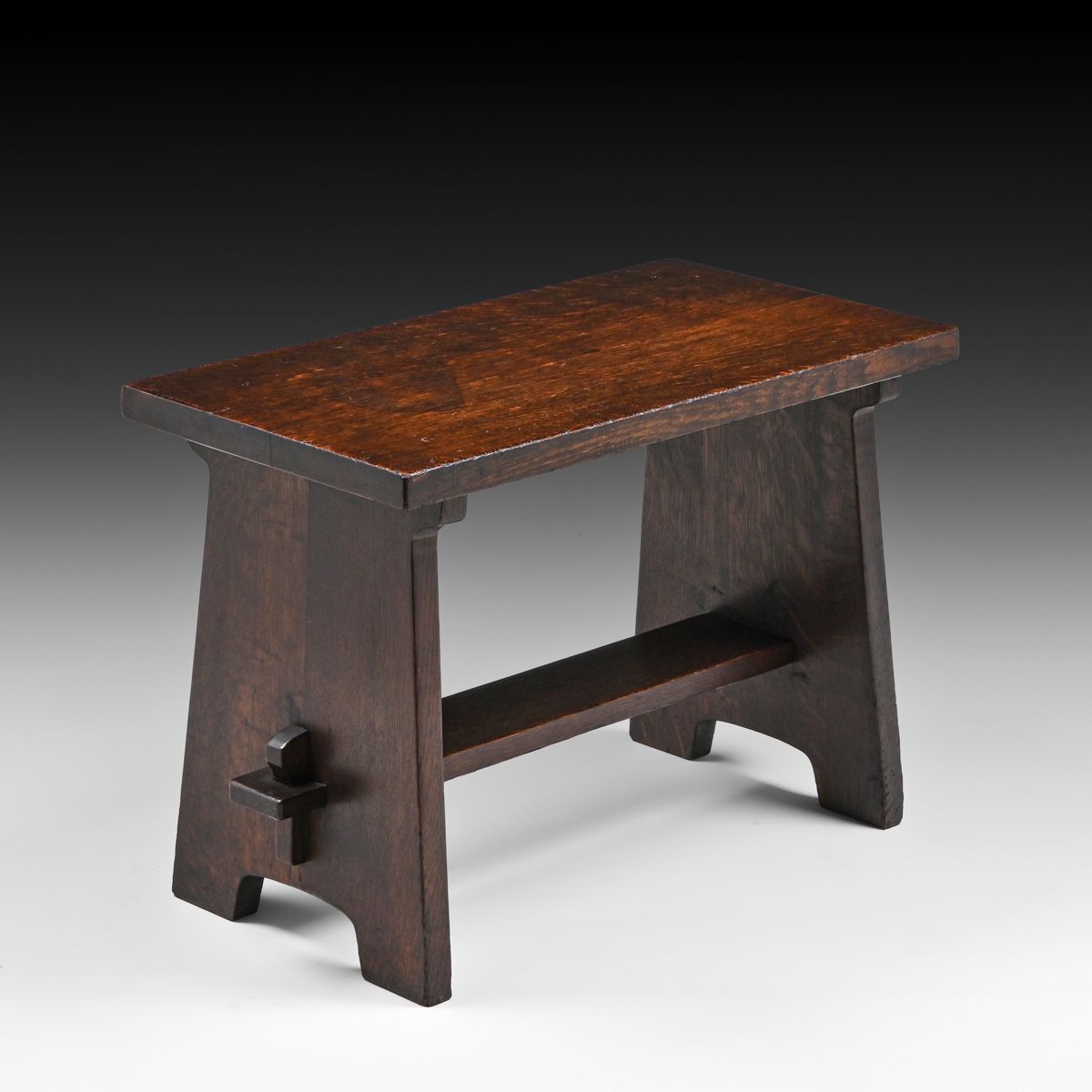 Early Gustav Stickley #194 Oak Stool c1902
