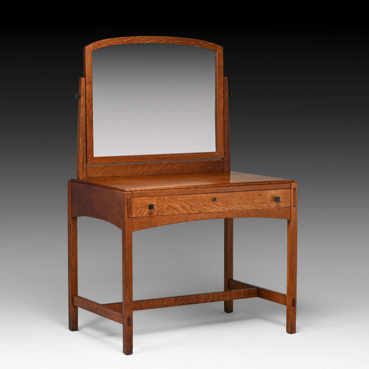 Limbert Oak One-Drawer Vanity c1910