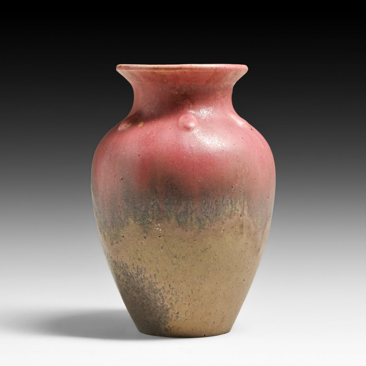 Fulper Pottery Famille Rose Blended Matte Glazed Vase c1910s