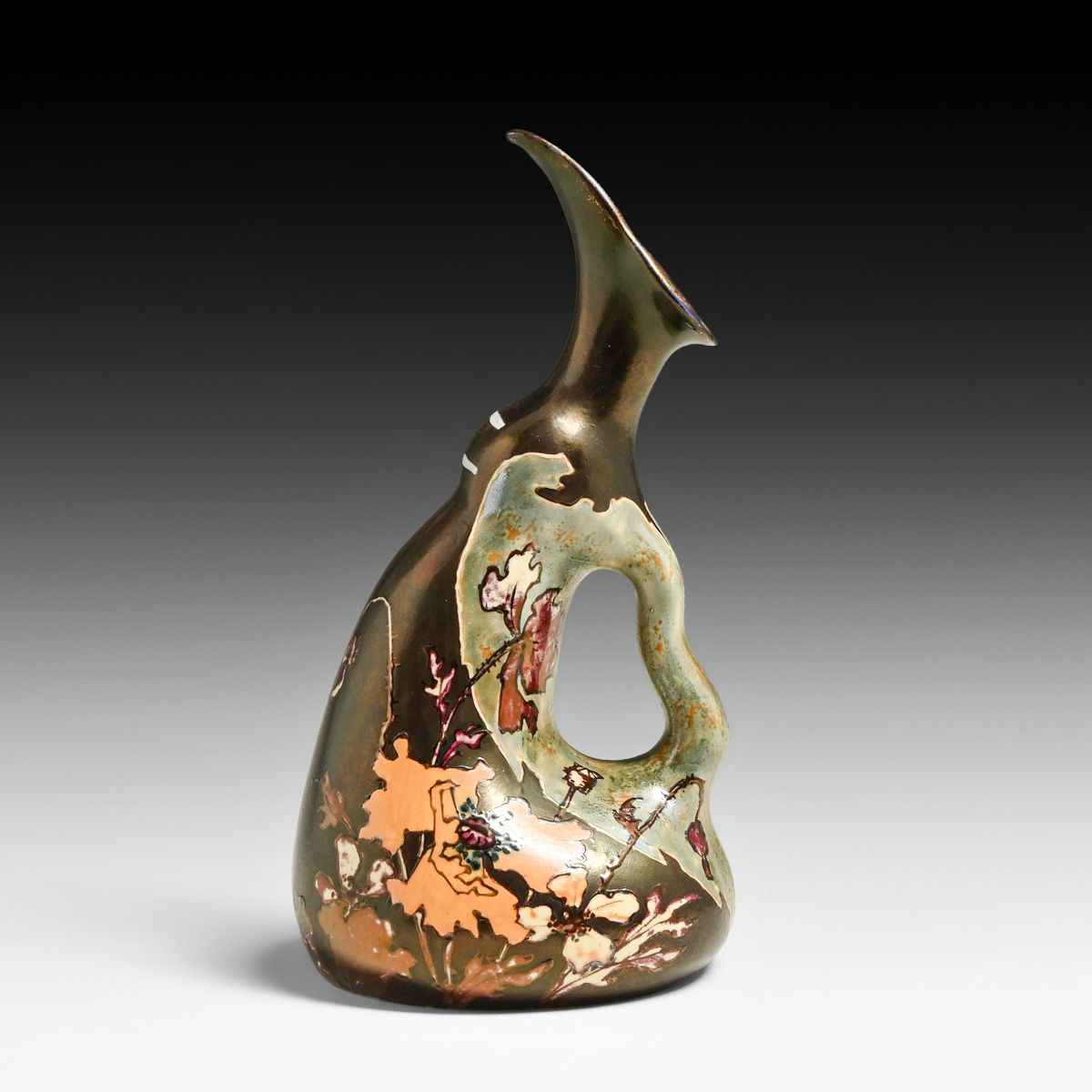 Ernst Wahliss "Pergamon" Art Nouveau Pottery Pitcher – Turn-Teplitz, Austria c1918