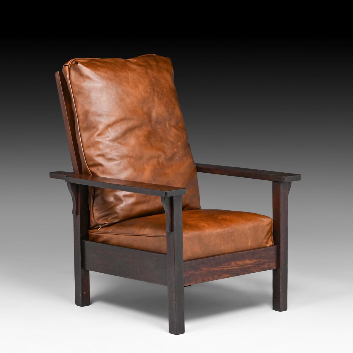 Gustav Stickley #346 Openarm Morris Chair c1907