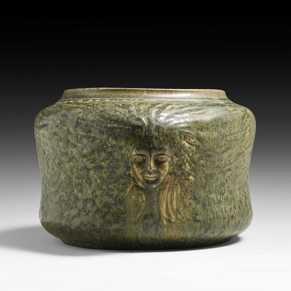 Early Van Briggle Pottery Figural Nymph Jardinière c1908-1911