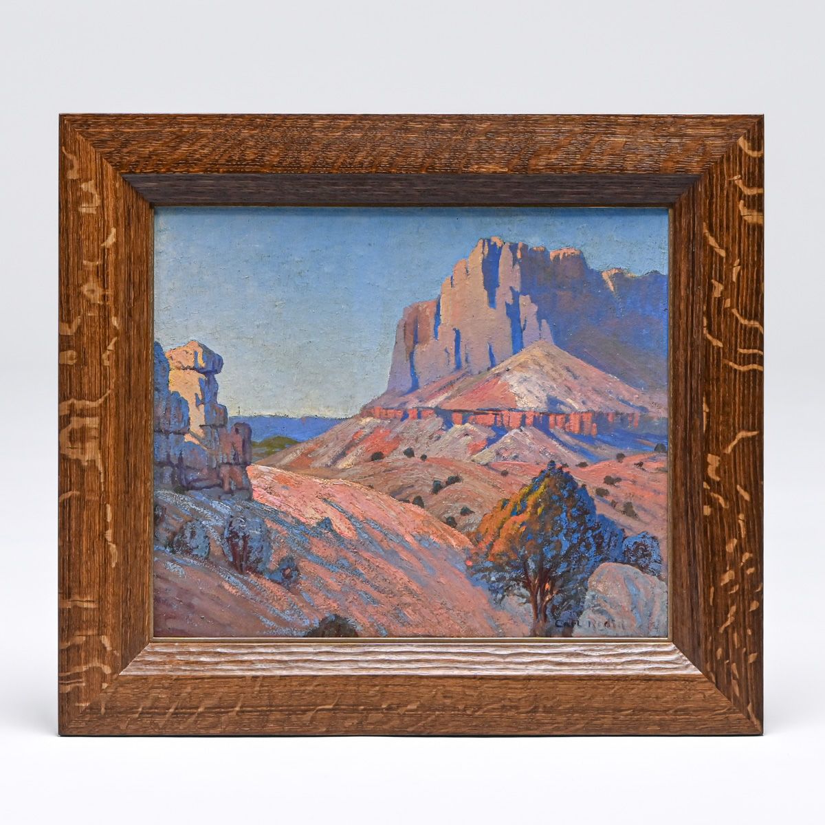 Carl Redin (1892-1944) New Mexico Painting Cathedral Rock c1920s