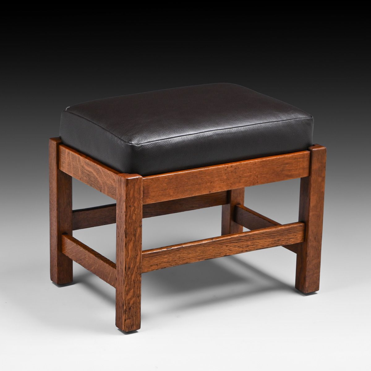 L&JG Stickley Oak Footstool c1908-1912
