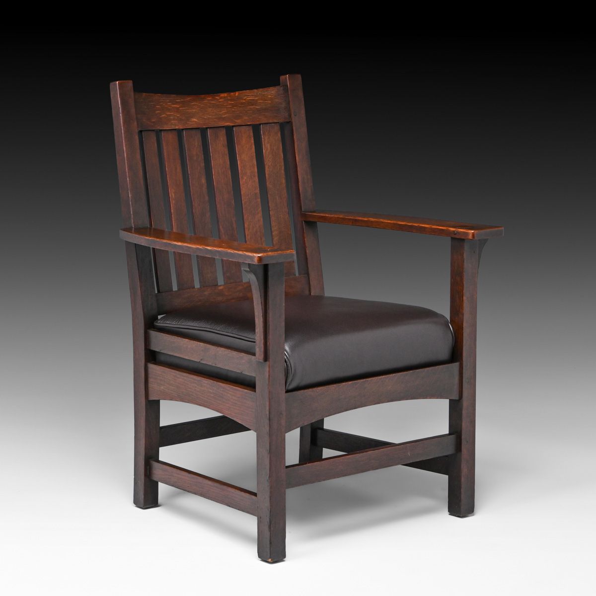 L&JG Stickley Oak Armchair c1908-1912