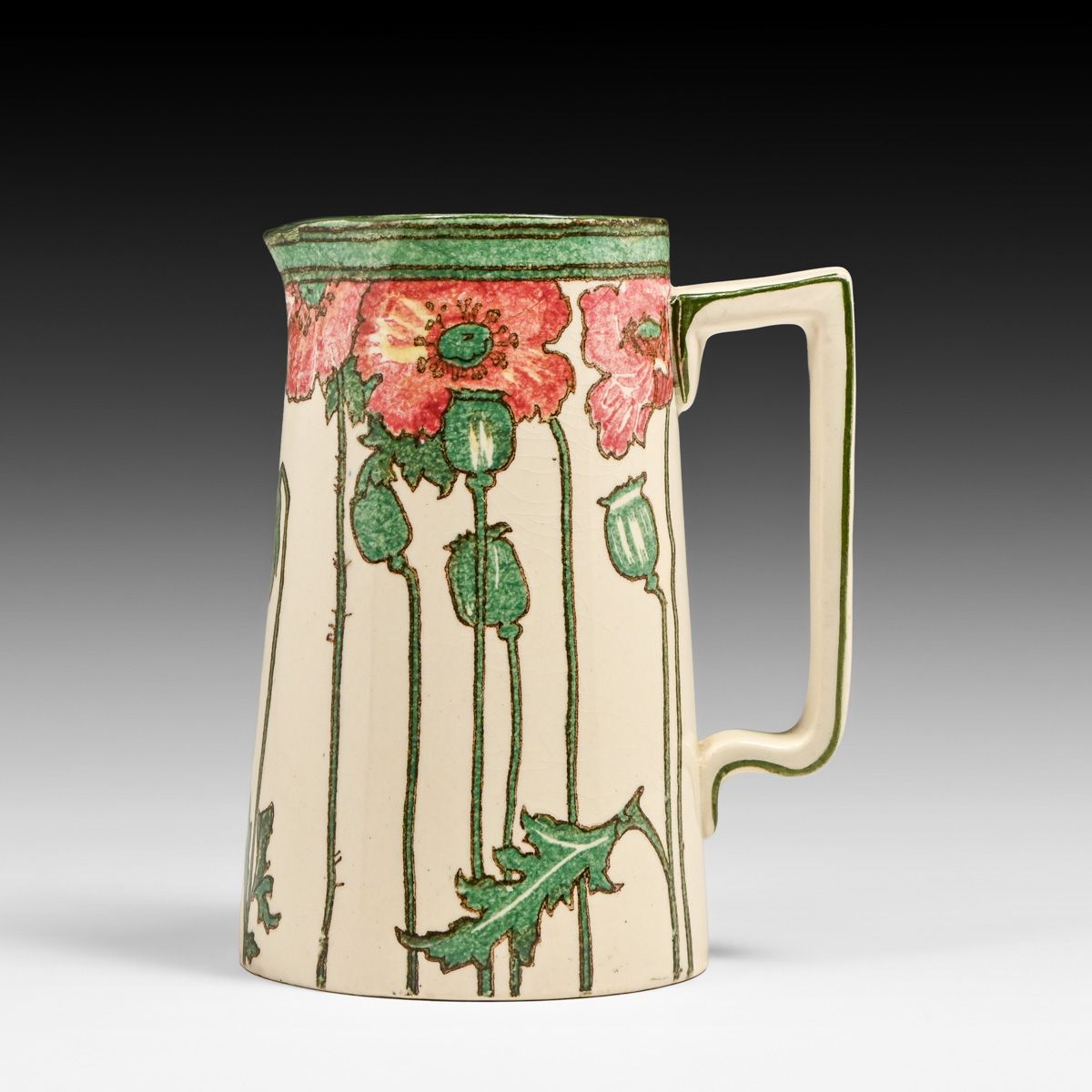 Royal Doulton Art Nouveau Poppy Pitcher c1910