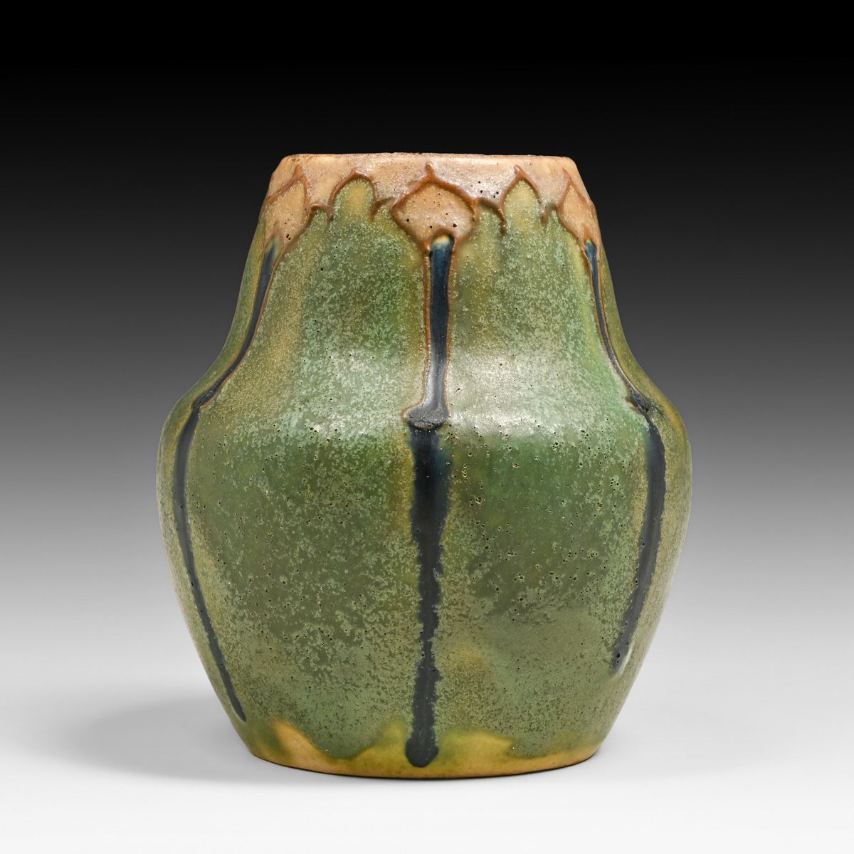 Rare Arequipa Pottery Frederick Hurten Rhead Squeeze-Bag Decorated Vase c1912