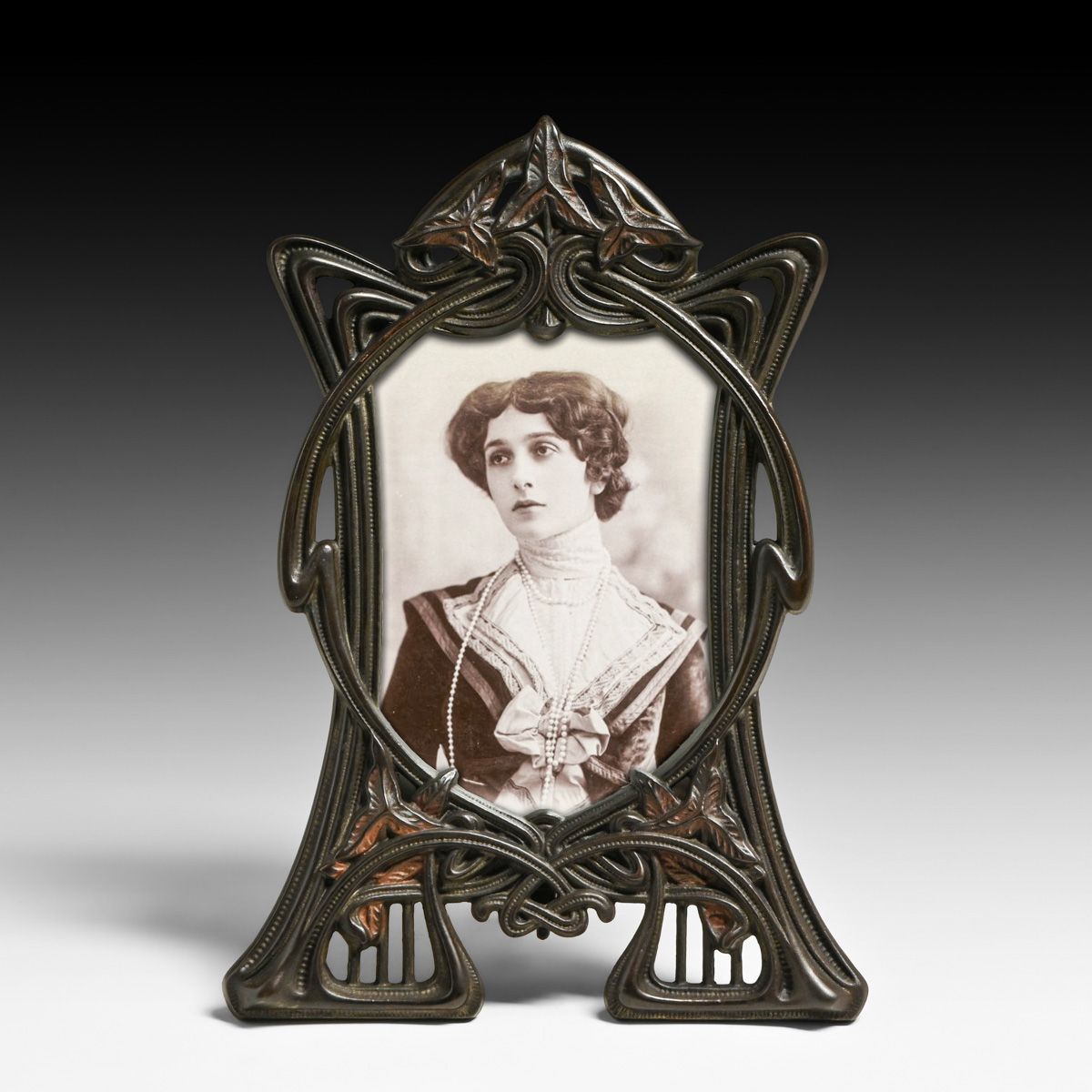 Art Nouveau Brass Picture Frame c1900s