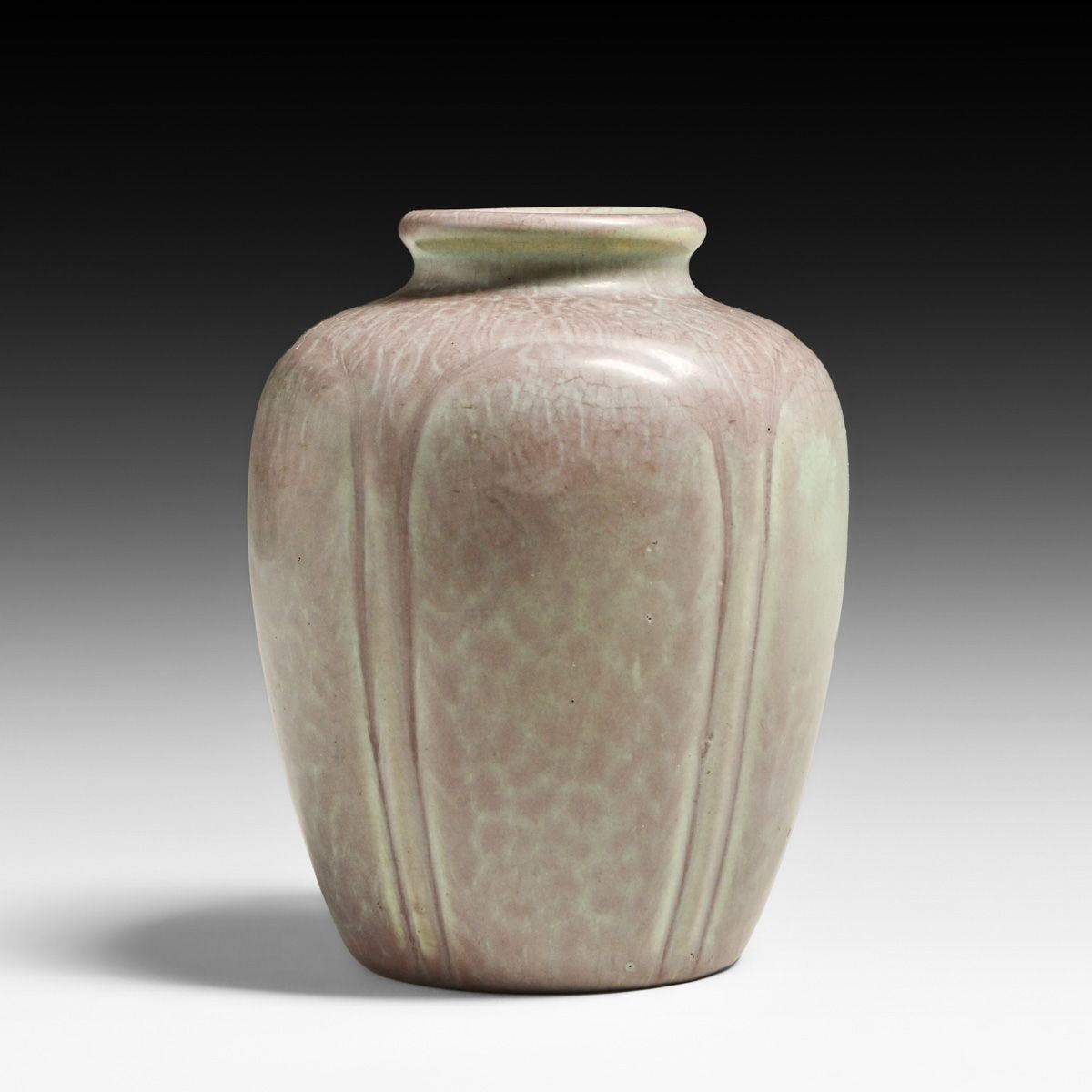 Hampshire Pottery Mottle Matte Two-Tone Glaze c1910