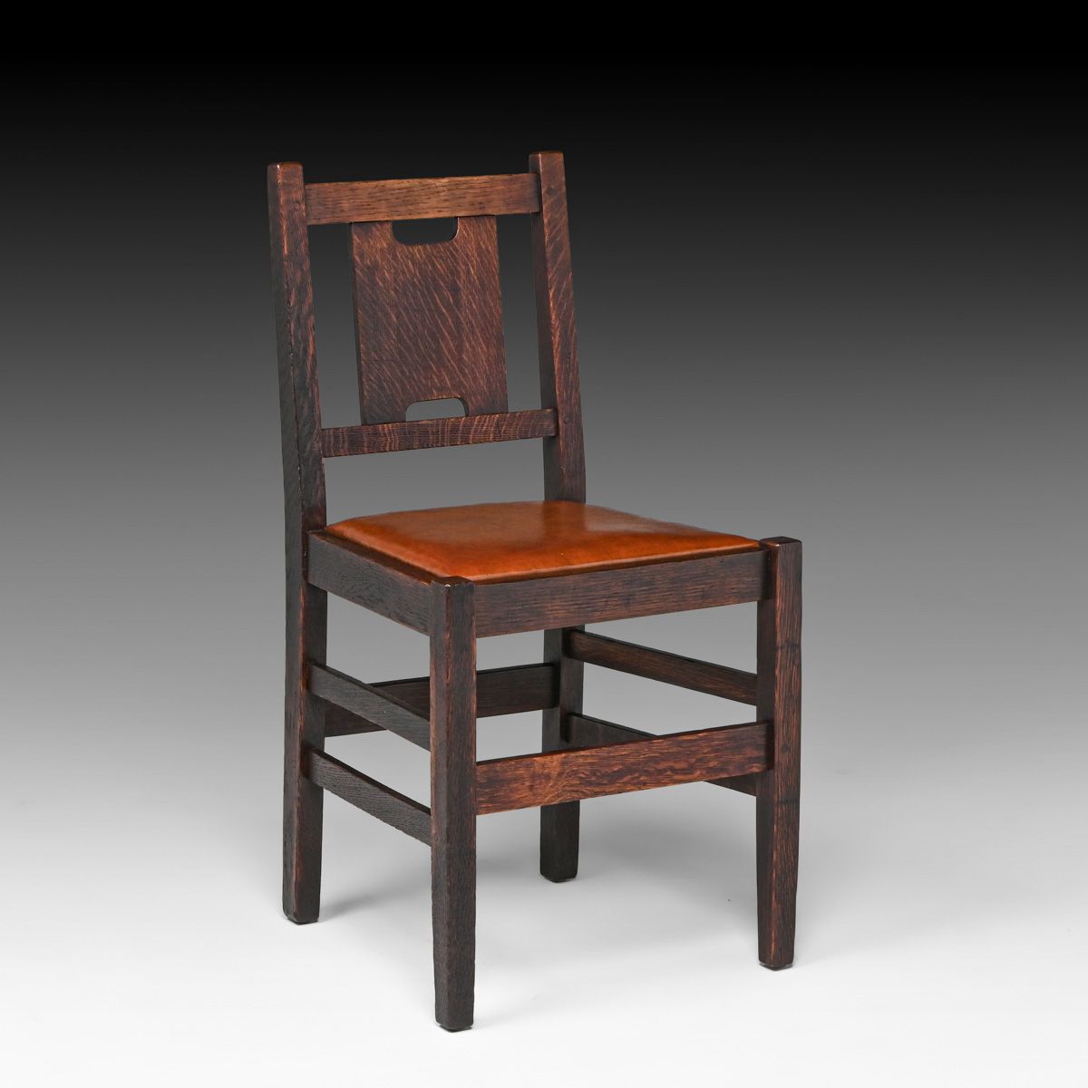 Gustav Stickley H-Back Vanity Chair c1907