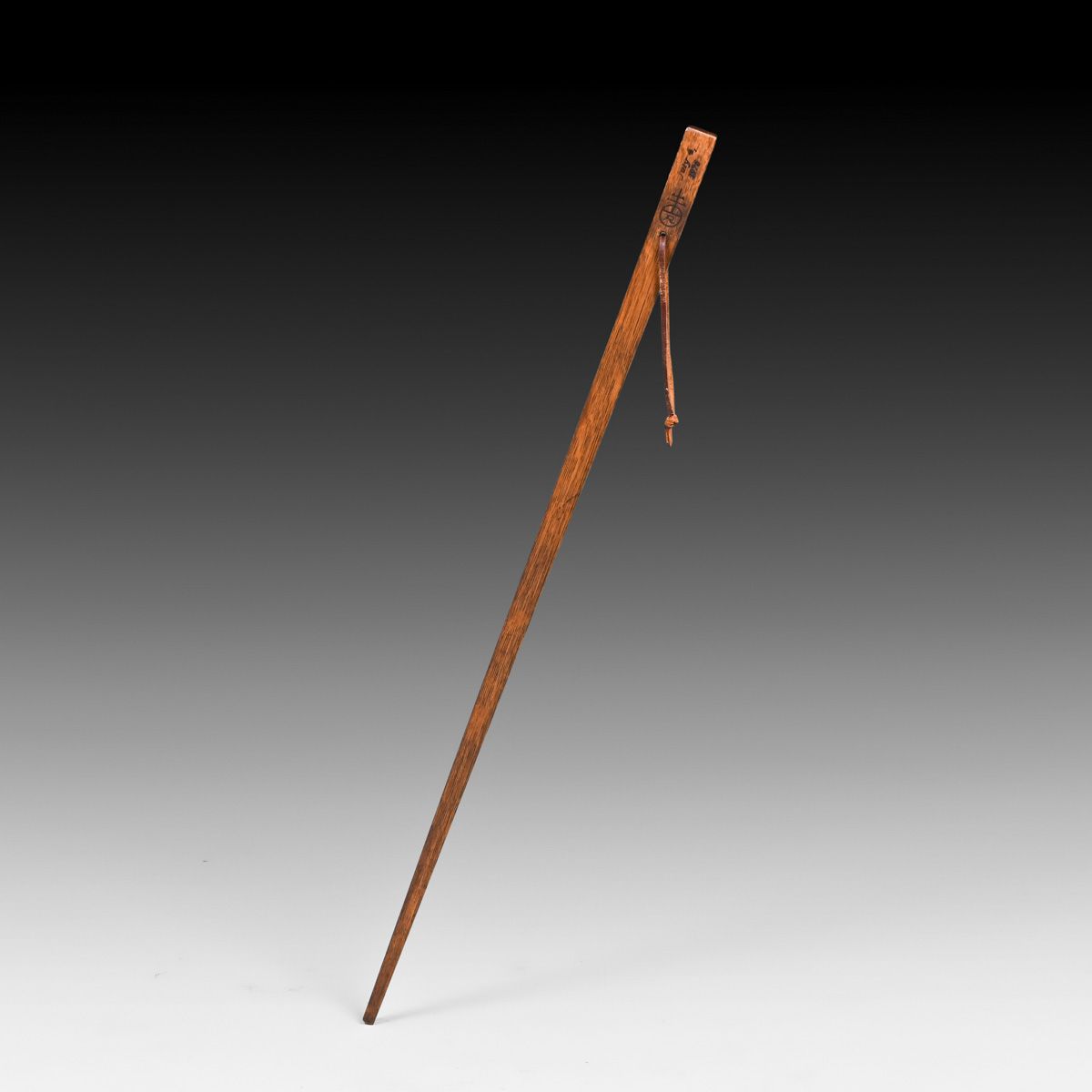 Rare Roycroft Bicentennial Commemorative Oak Walking Stick (July 4, 1976
