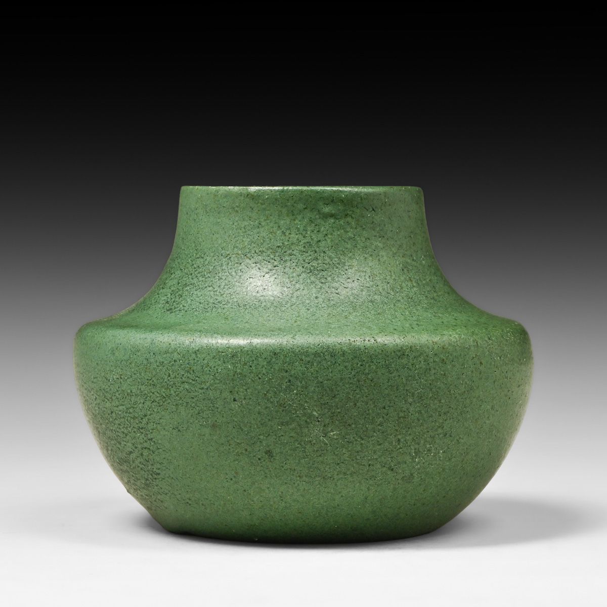 Strobl Pottery - Cincinnati Matte Green Vase c1910