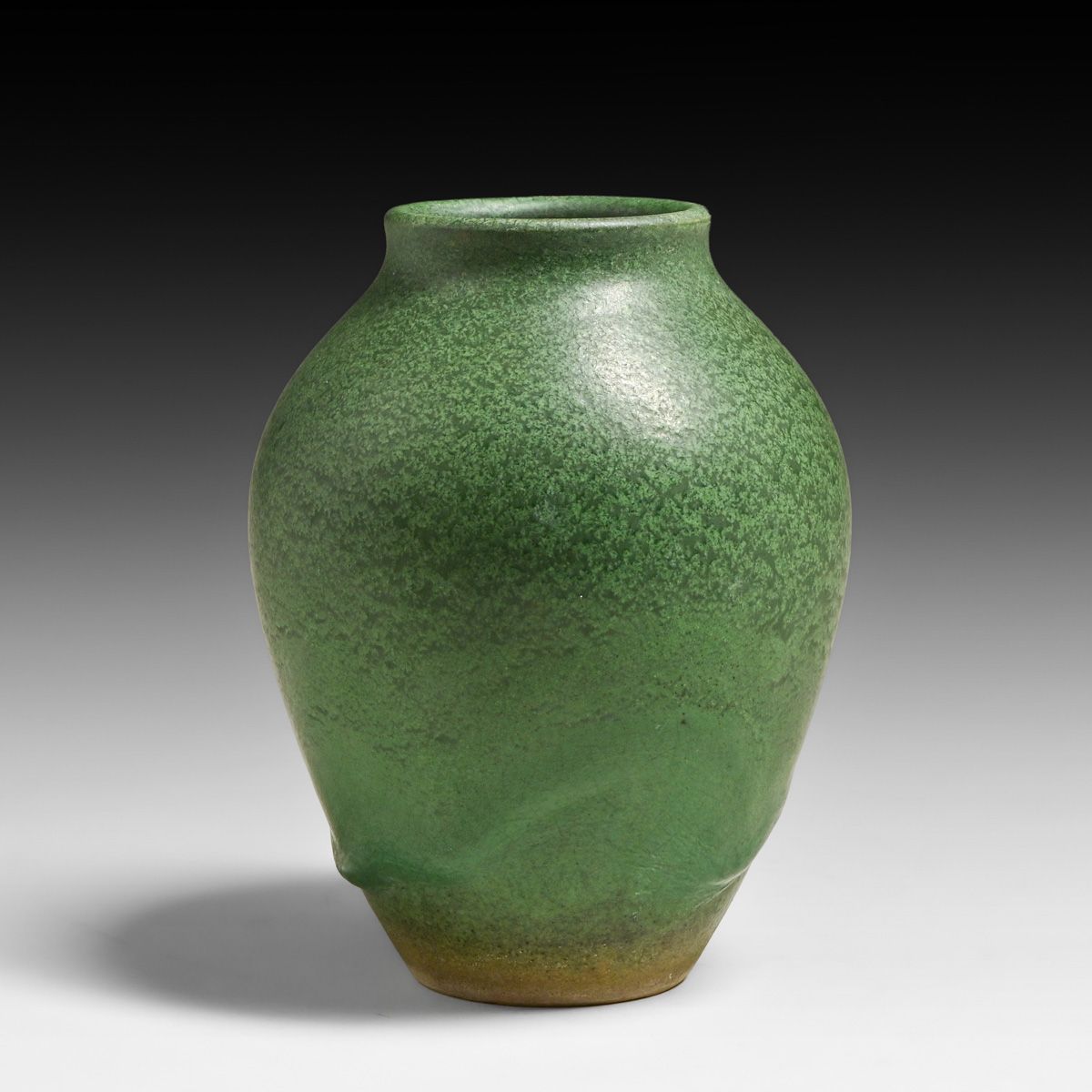 FHR Los Angeles Matte Green Drip Vase c1908