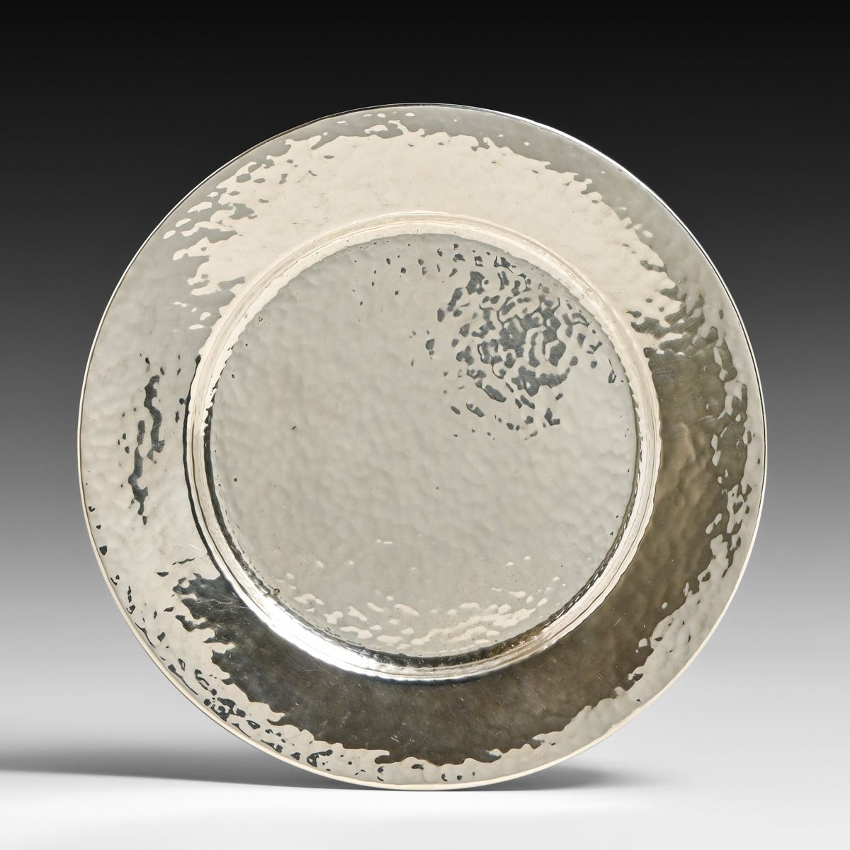 Woodside Sterling Co – New York Hammered Sterling Silver Tray c1920s