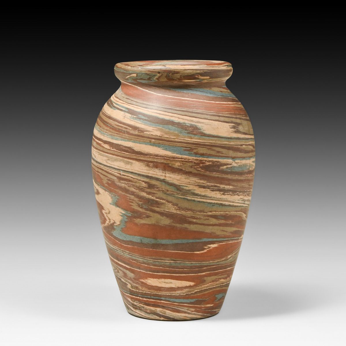 Niloak Pottery – Benton, Arkansas Mission Swirl Vase c1920s
