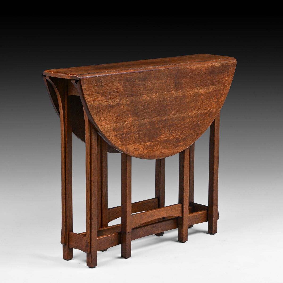 Lifetime Furniture Puritan Mission Oak Drop-Leaf Table c1917