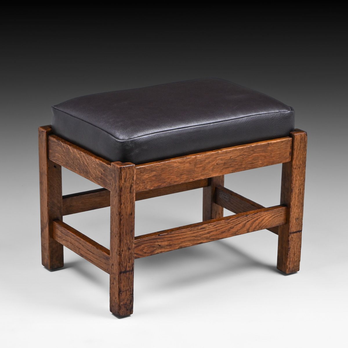 L&JG Stickley Oak Footstool c1908-1912