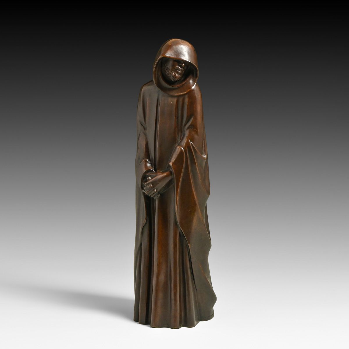 E. Gargani & Sons - New York WPA era Bronze Monk 1938