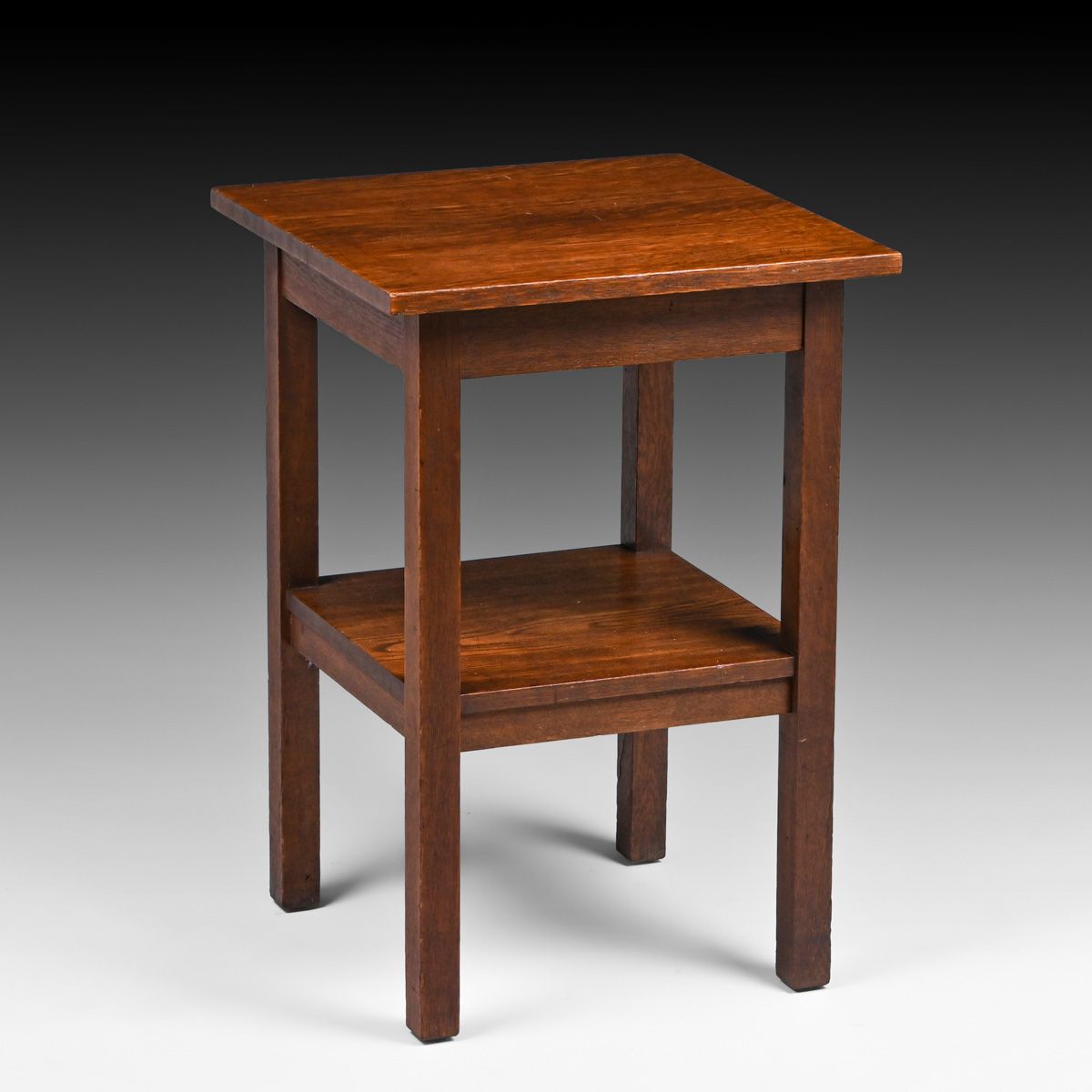 Canadian Arts & Crafts Square Oak Side Table c1910