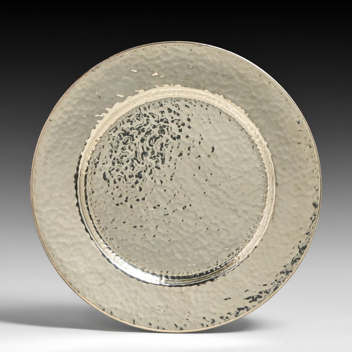 Woodside Sterling Co – New York Hammered Sterling Silver Tray c1920s