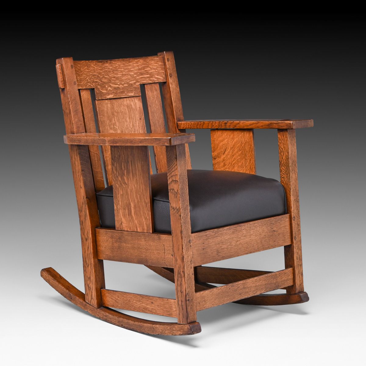 Charles Stickley Oak Rocker c1910