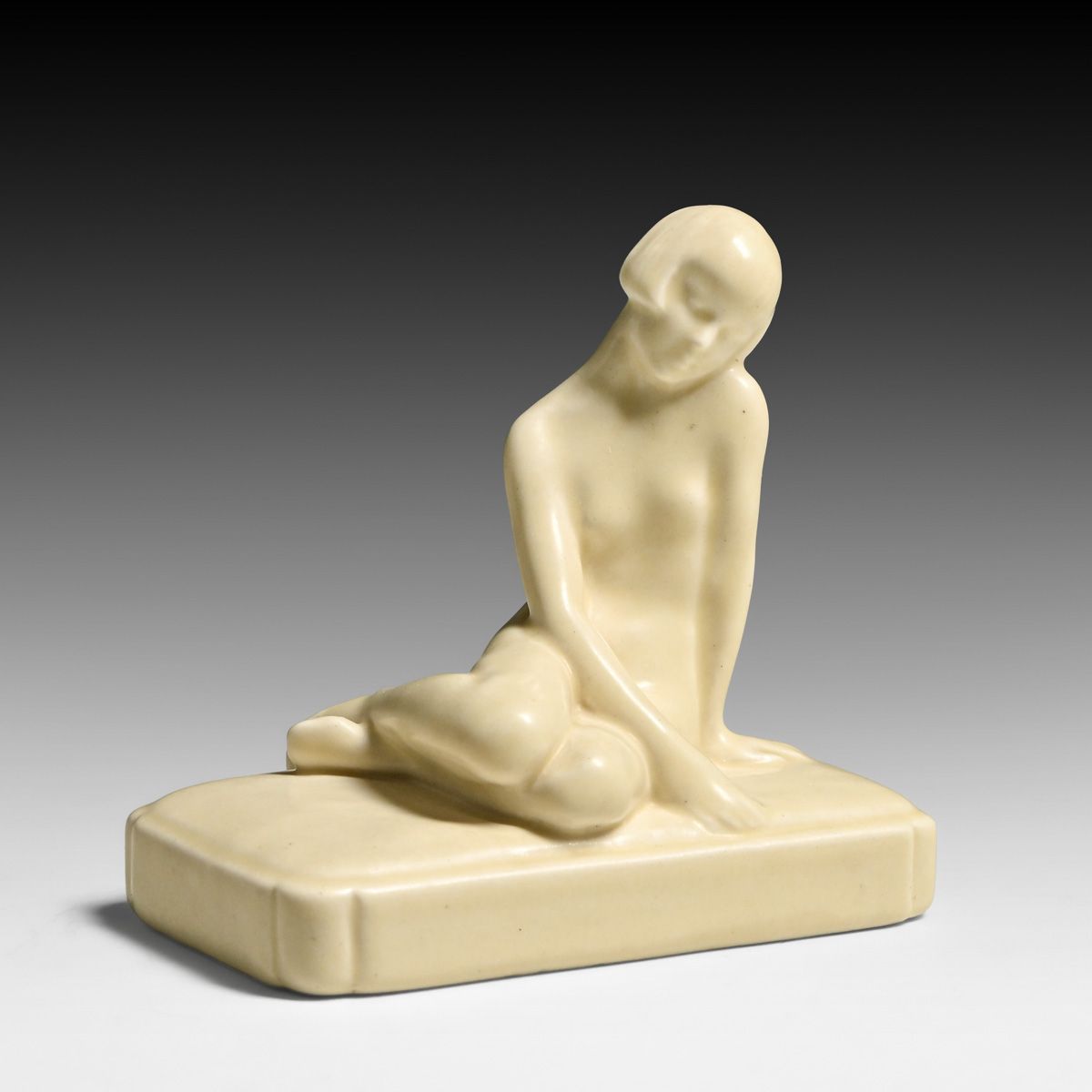 Rookwood Pottery #2868 Art Deco Figural Paperweight 1929