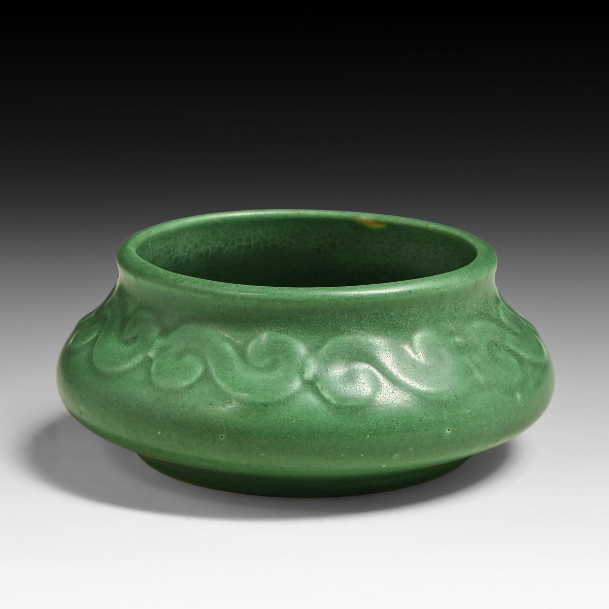 Roseville Pottery Chloron Matte Green Bowl 1905