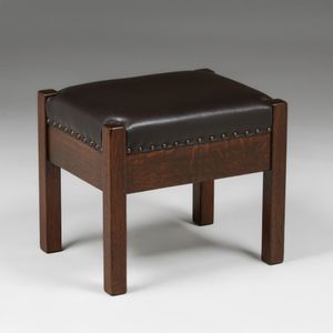 L&JG Stickley Oak Footstool c1907-1912