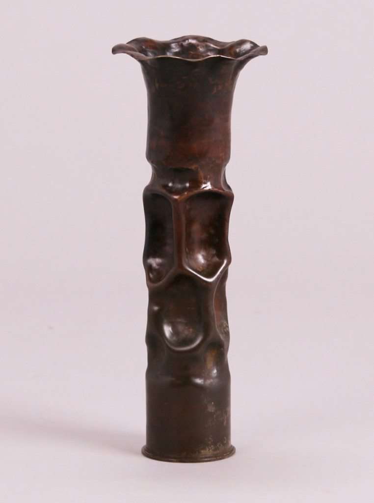 Early dirk van erp shell casing vase california historical design