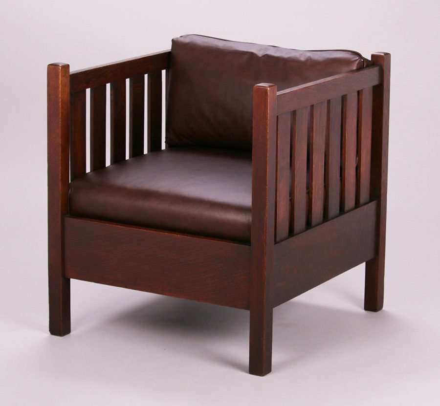 Gustav Stickley Cube Chair 335 California Historical Design