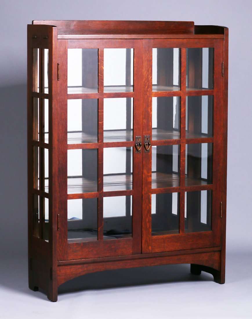 Gustav Stickley 815 Double Door China Cabinet California