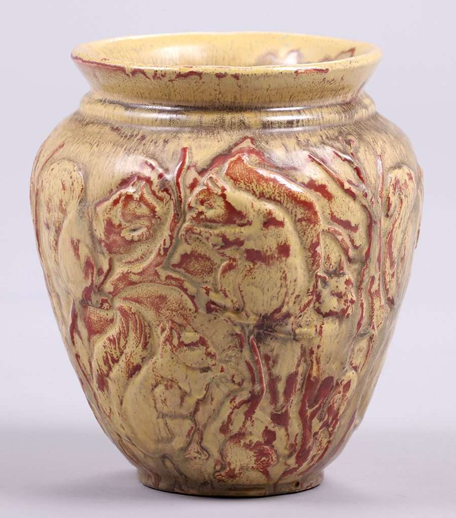 Carnegie Institute Ceramic Squirrel Vase c1928 | California