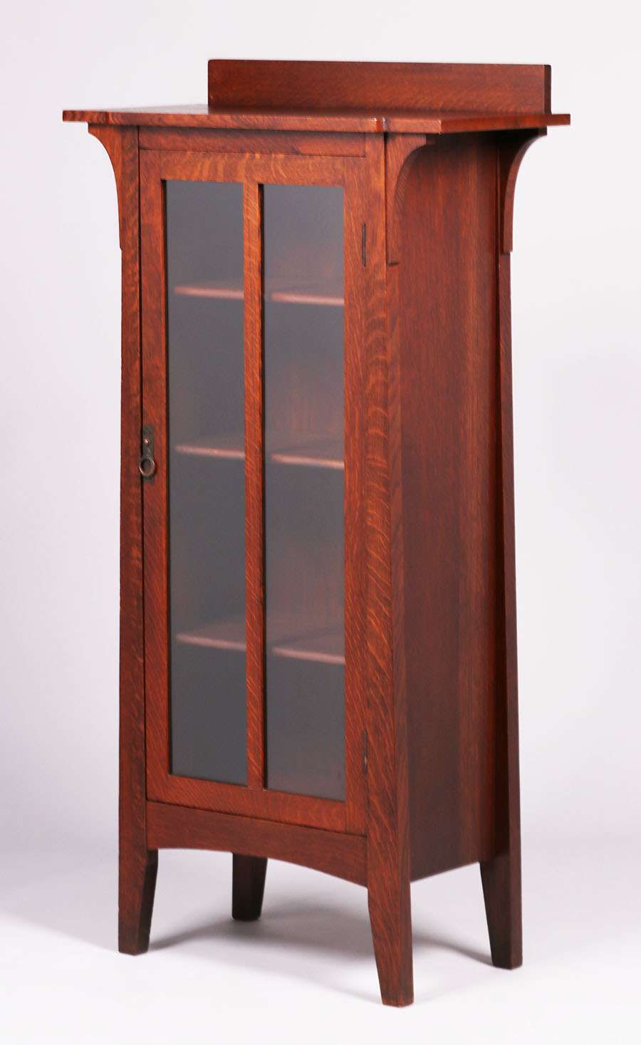 Early Limbert Narrow One Door Bookcase C1902 1905 California Early Limbert Narrow One Door Bookcase C1902 1905