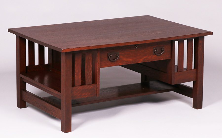Stickley coffee table with drawers online