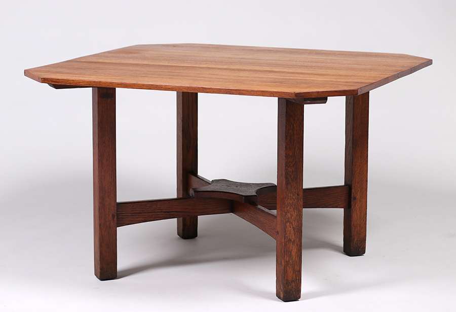 California Historical Design | Rare L&JG Stickley 48″ Square Clip