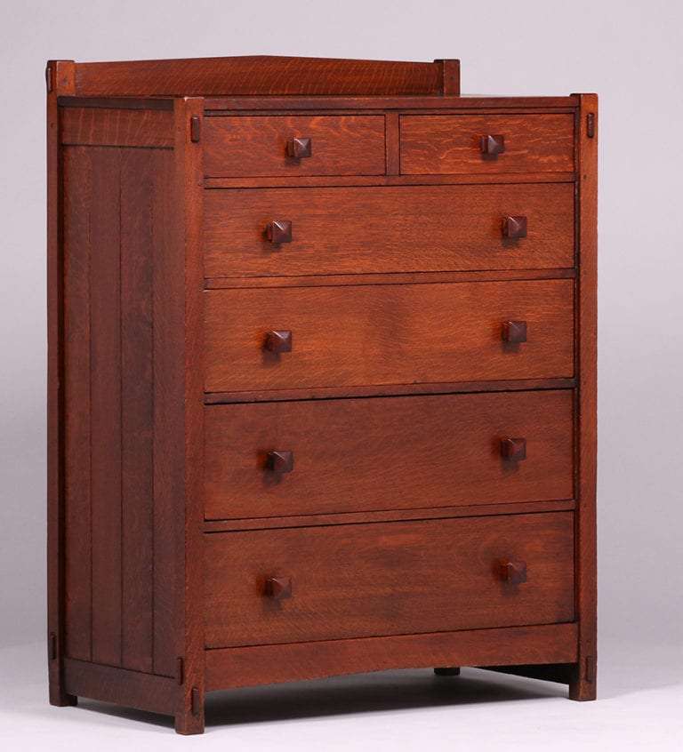 Gustav Stickley SixDrawer Dresser c1902 California Historical Design