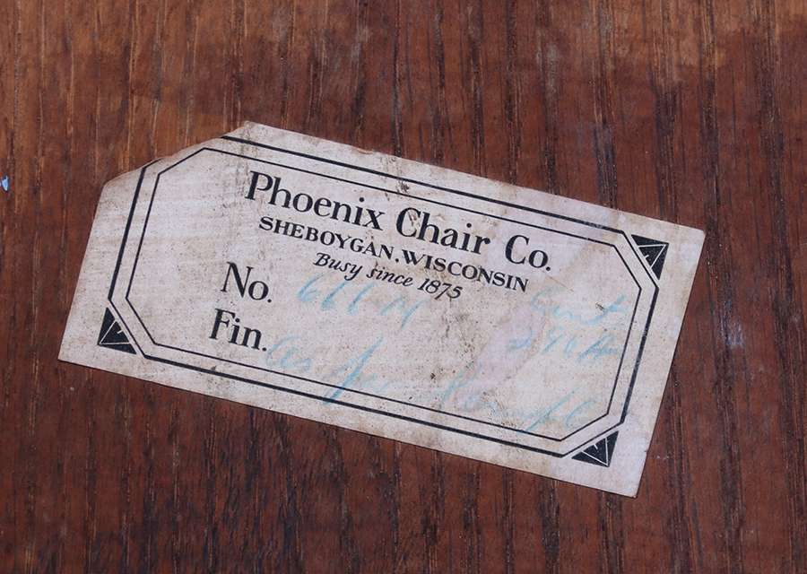 Set of 4 Phoenix Chair Co - Sheboygan, WI Gothic Chairs c1915