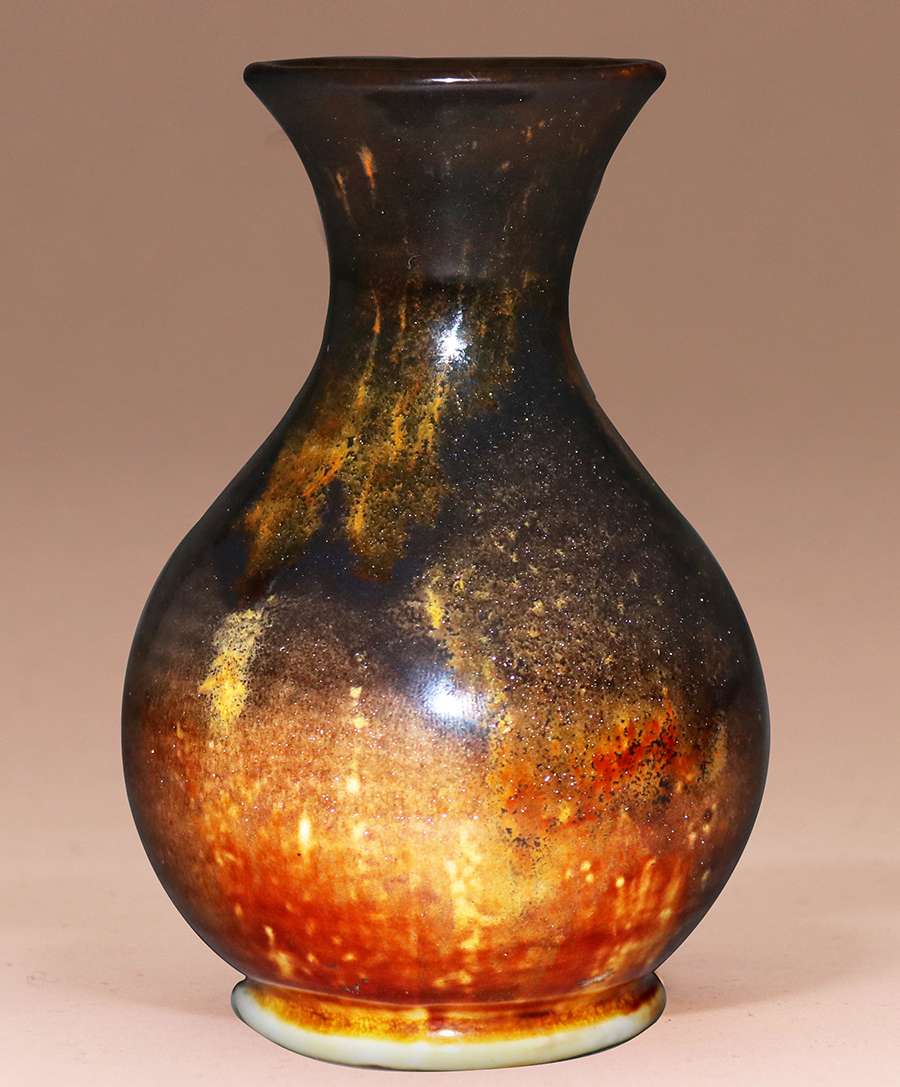 pottery teco adventurine c1910