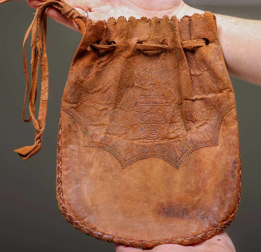 Vintage leather marble bag clearance