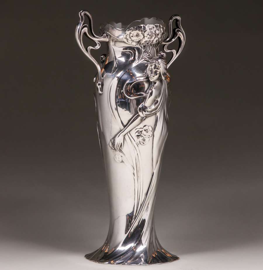 WMF Art Nouveau Silver-Plated Vase c1900 | California