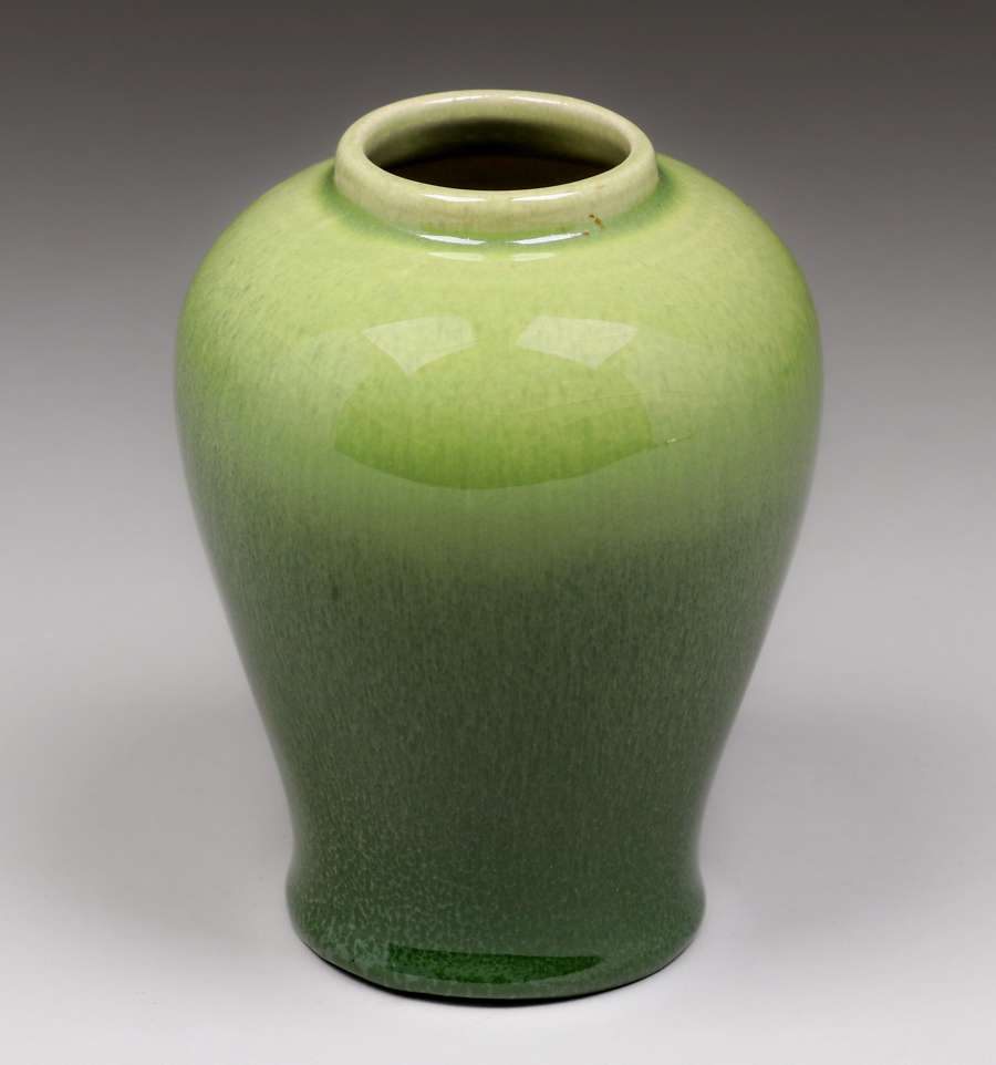 William Manker - Pasadena Green Vase c1930s | California Historical Design