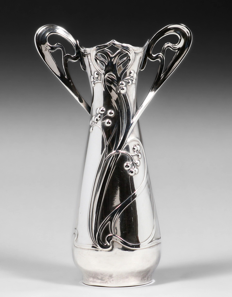 WMF - German Art Nouveau Silver-Plated Two-Handled Vase