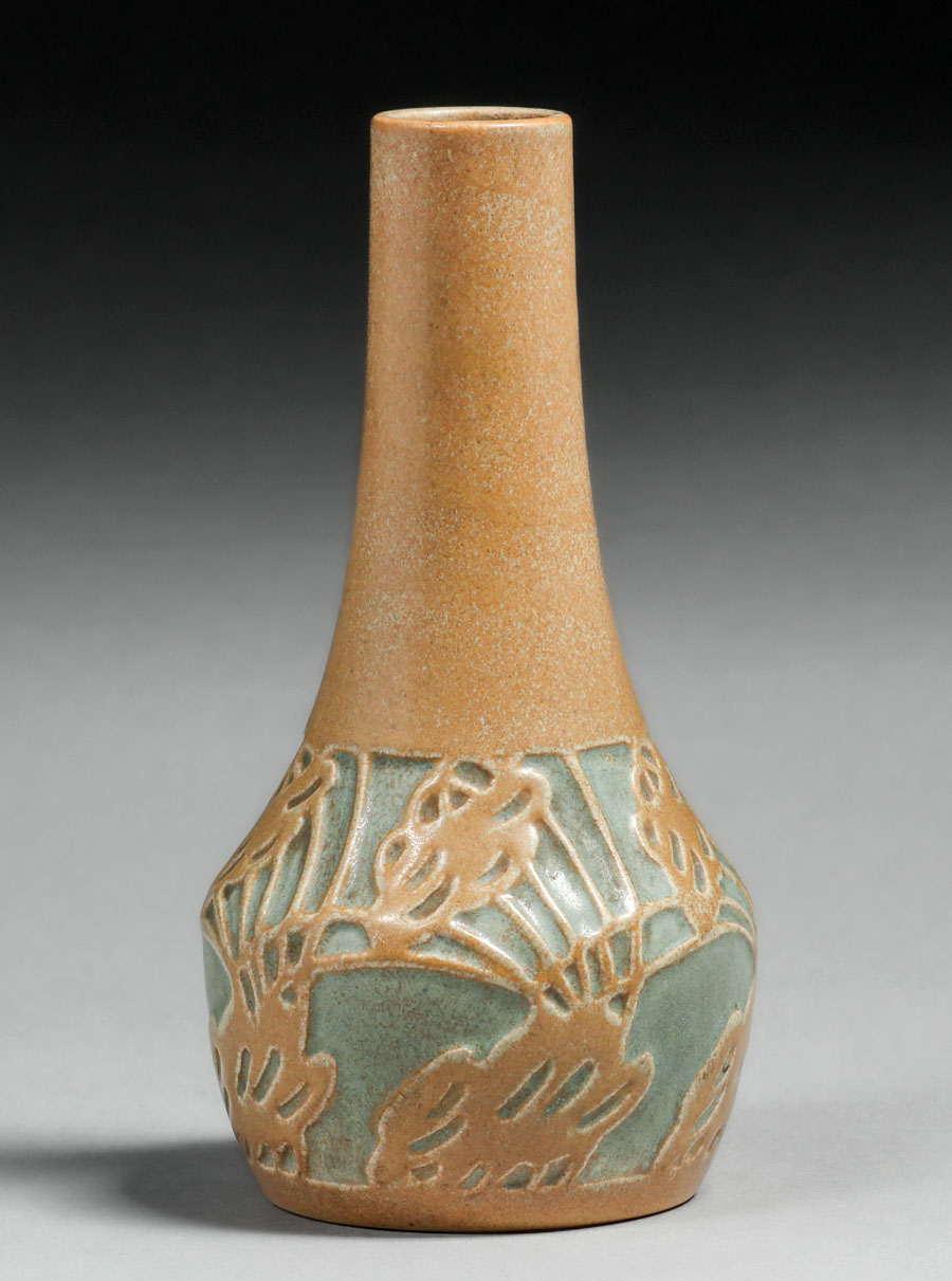 Overbeck Pottery Vase c1920 California Historical Design
