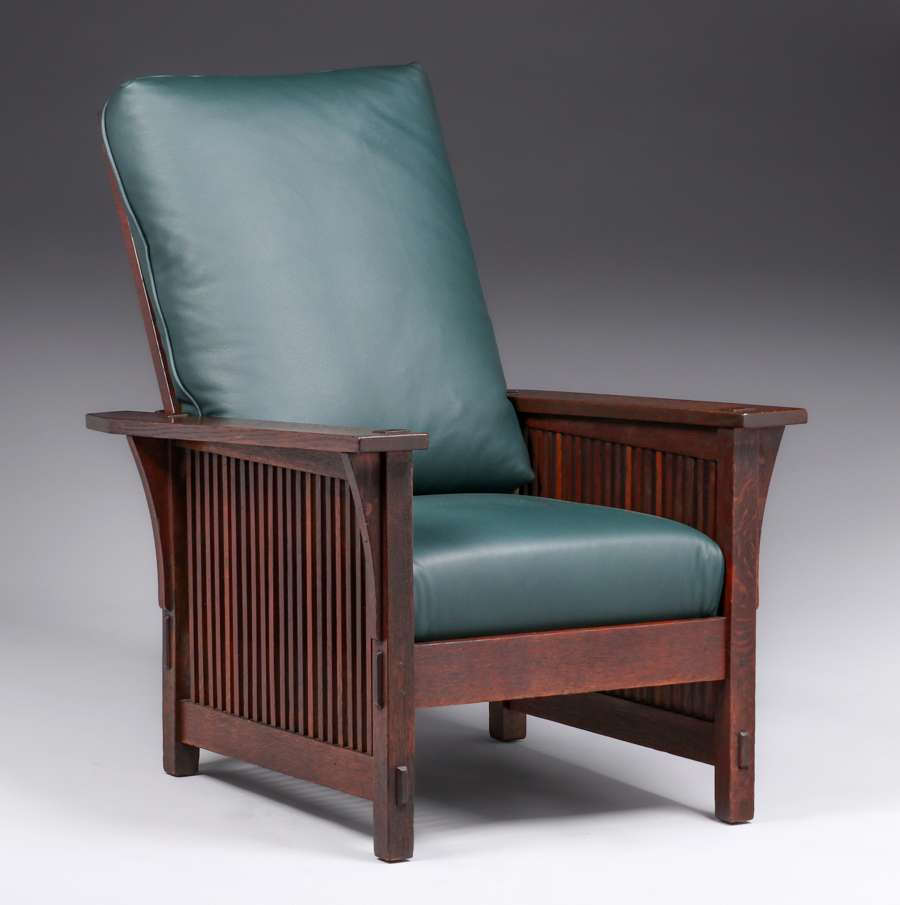 Stickley spindle morris top chair price