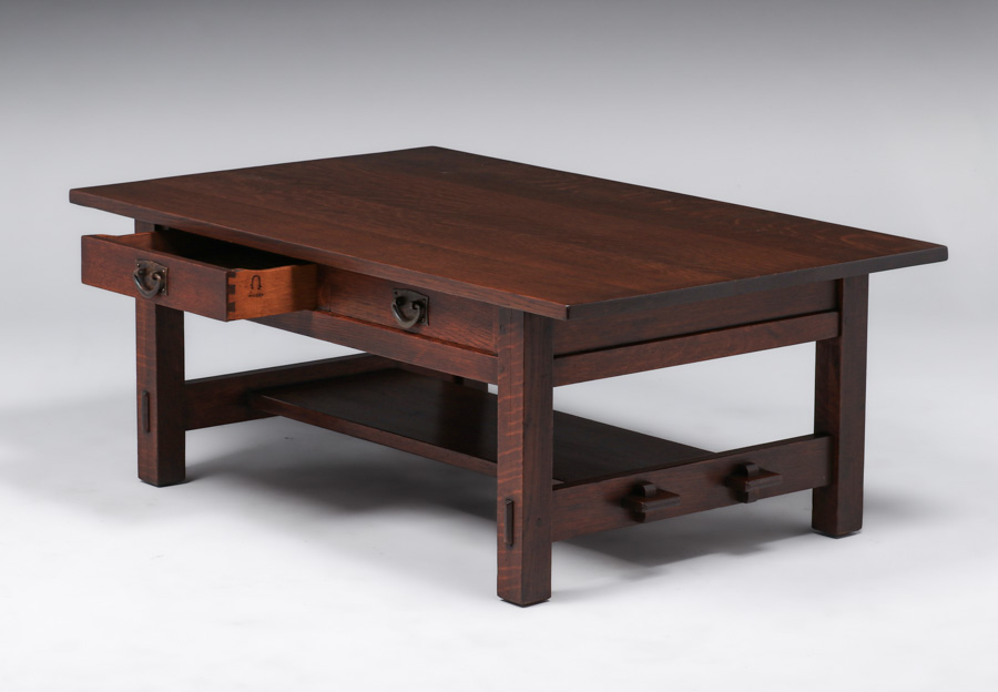 Gustav stickley coffee table discount